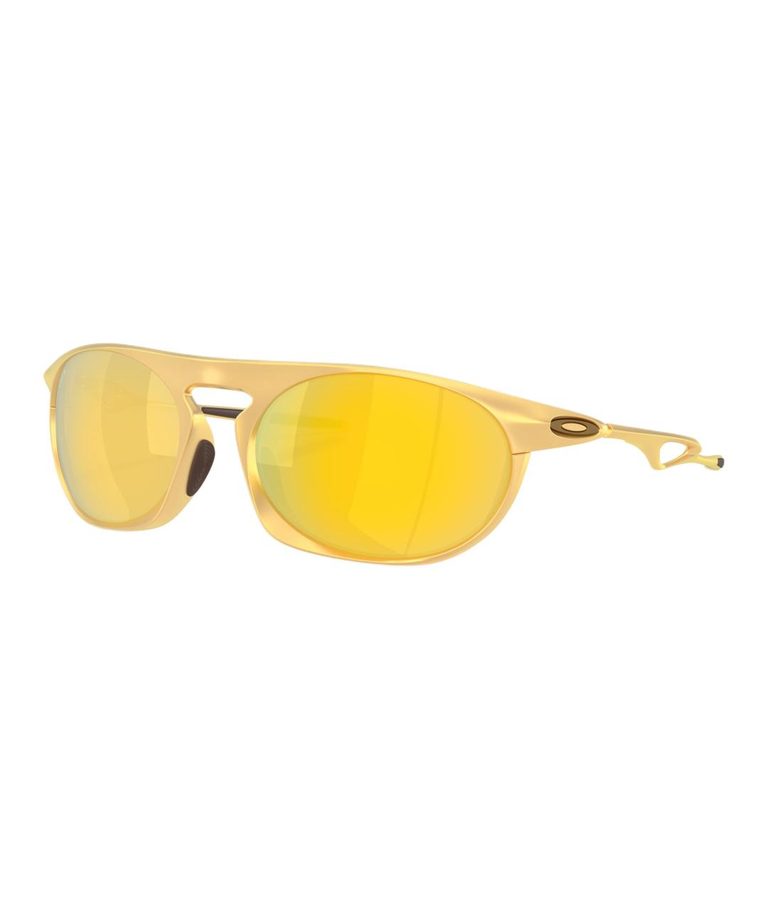 OAKLEY Желтые пластиковые солнцезащитные очки, фото 1
