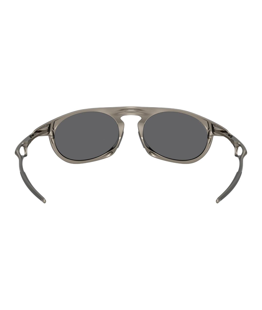 OAKLEY Серебряные металлические солнцезащитные очки, фото 4