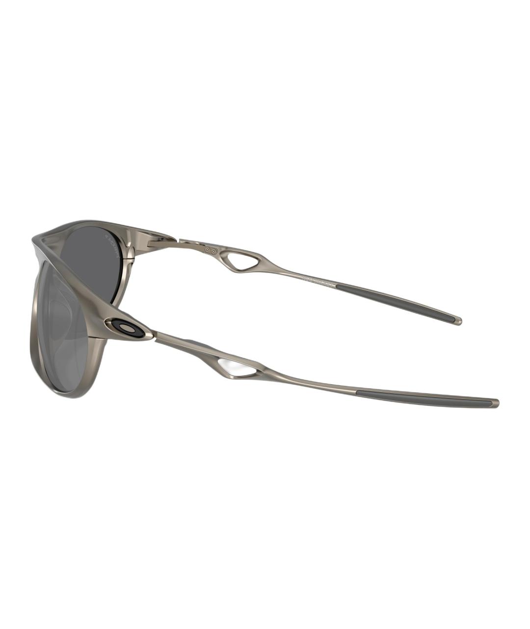 OAKLEY Серебряные металлические солнцезащитные очки, фото 3
