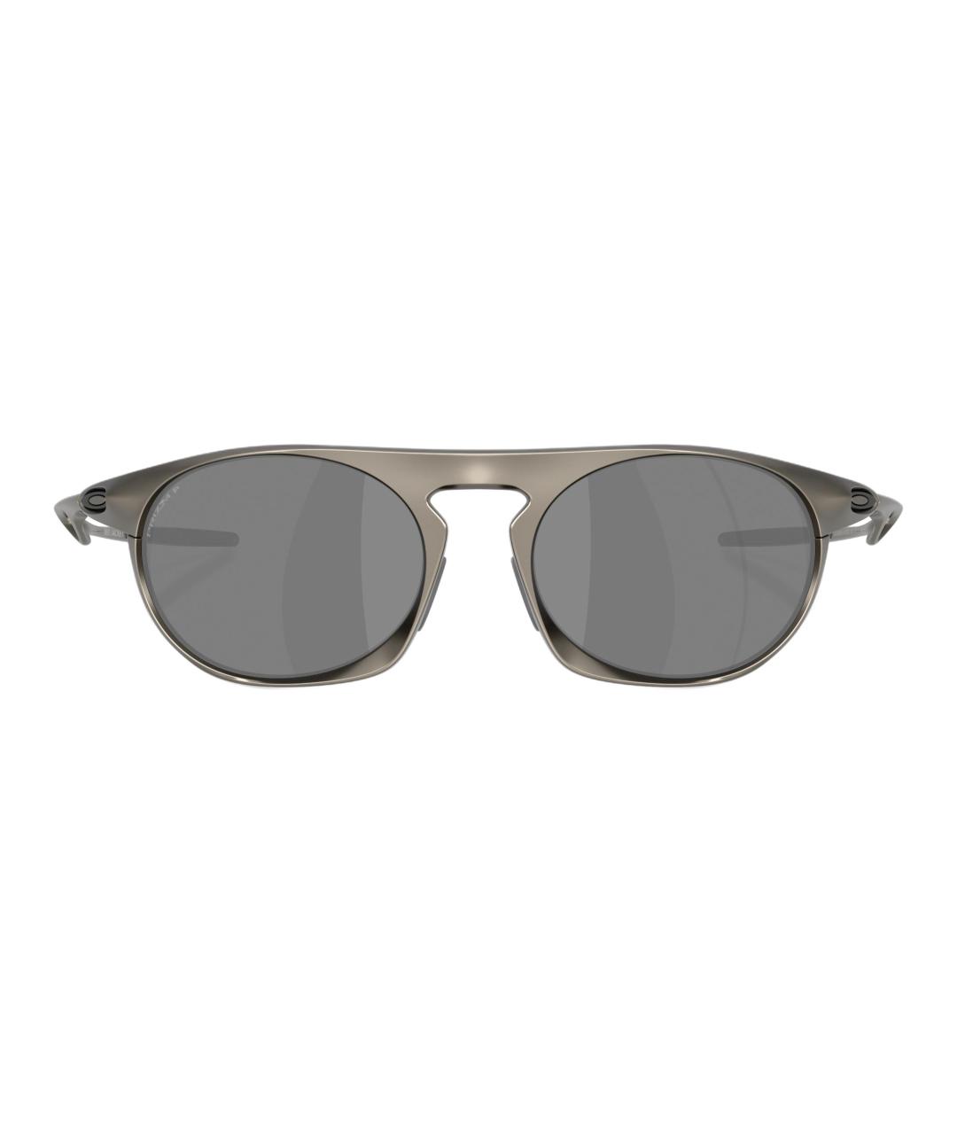 OAKLEY Серебряные металлические солнцезащитные очки, фото 2