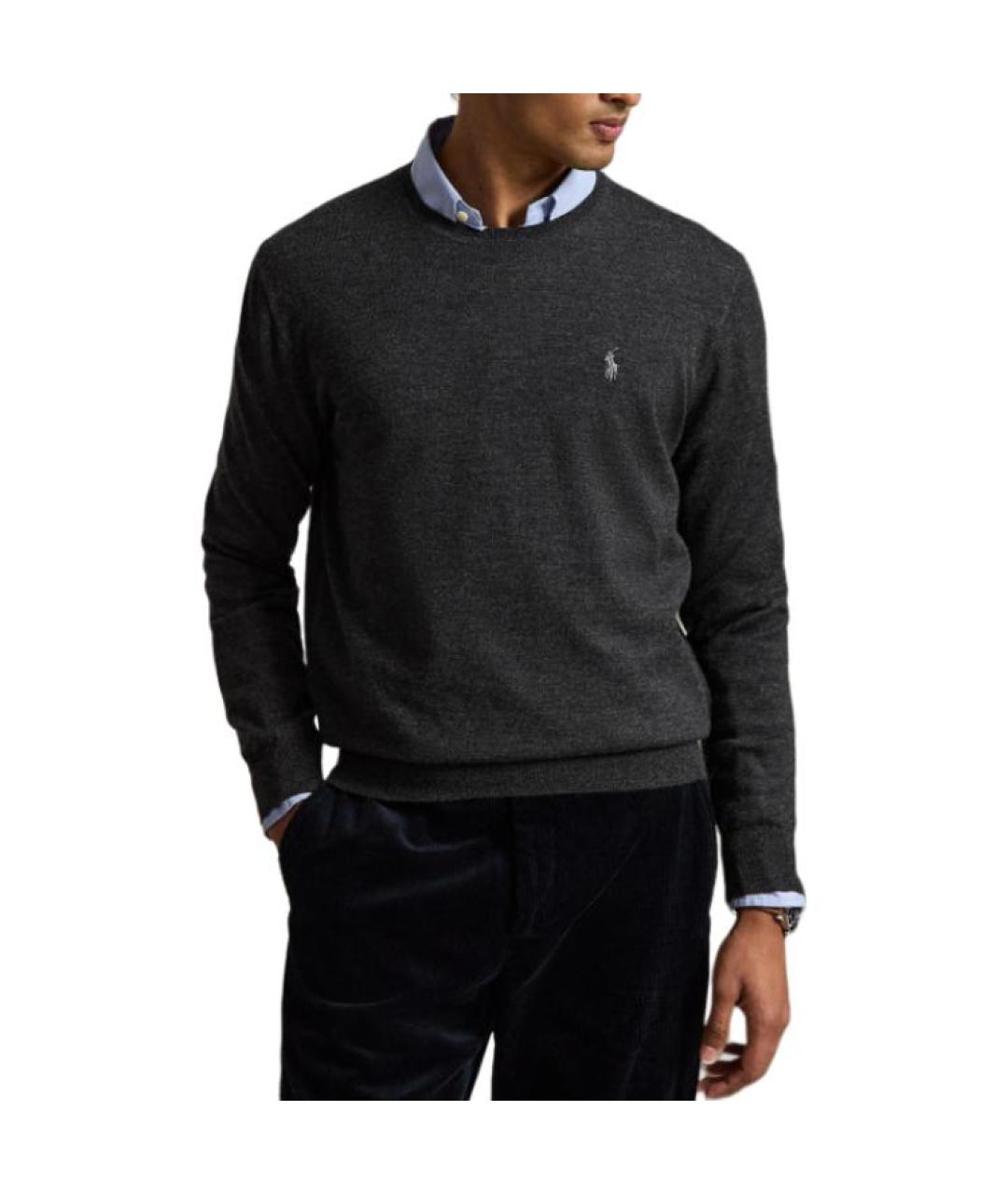 POLO RALPH LAUREN Серый джемпер / свитер, фото 2