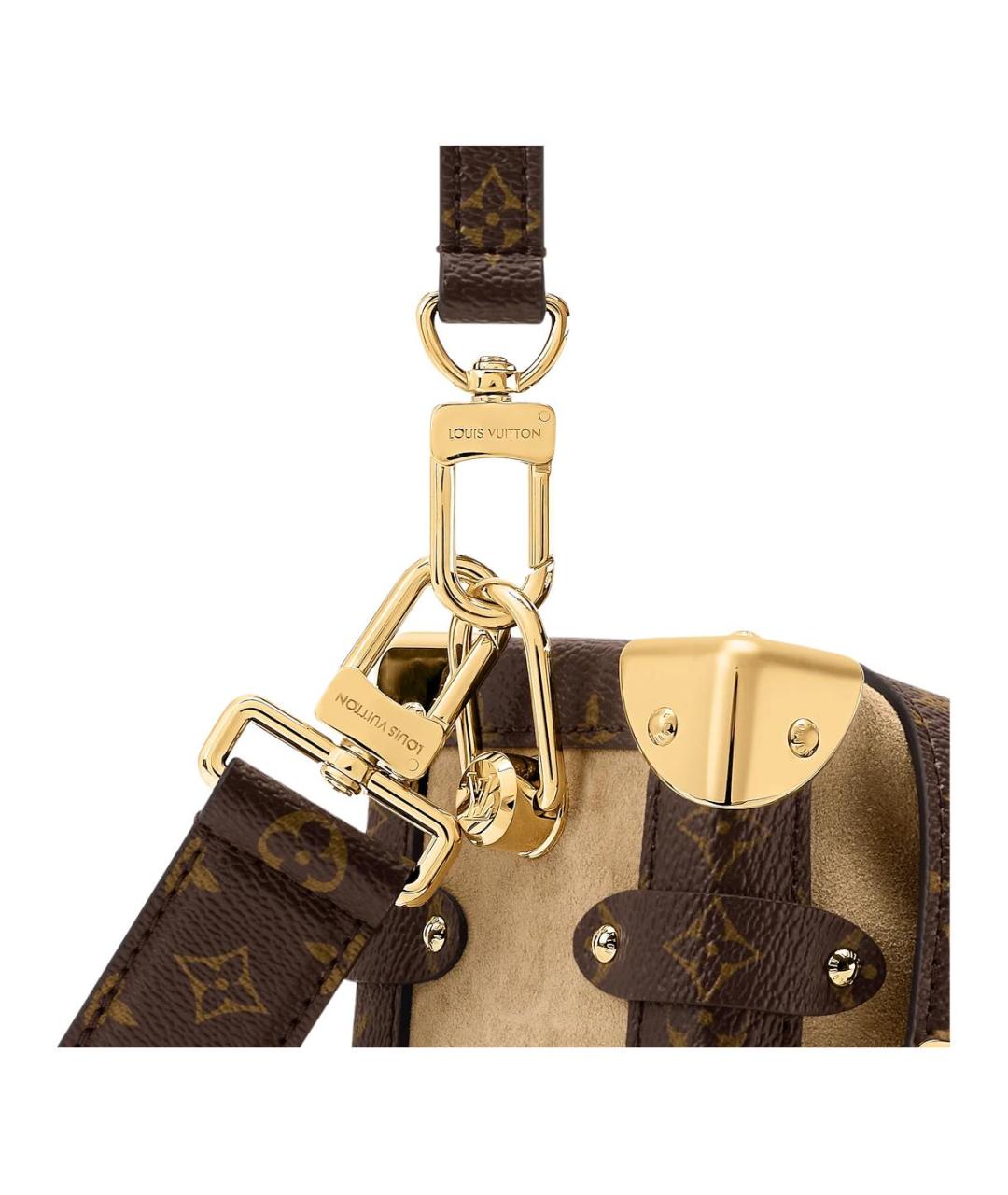 LOUIS VUITTON Бежевая замшевая сумка через плечо, фото 5