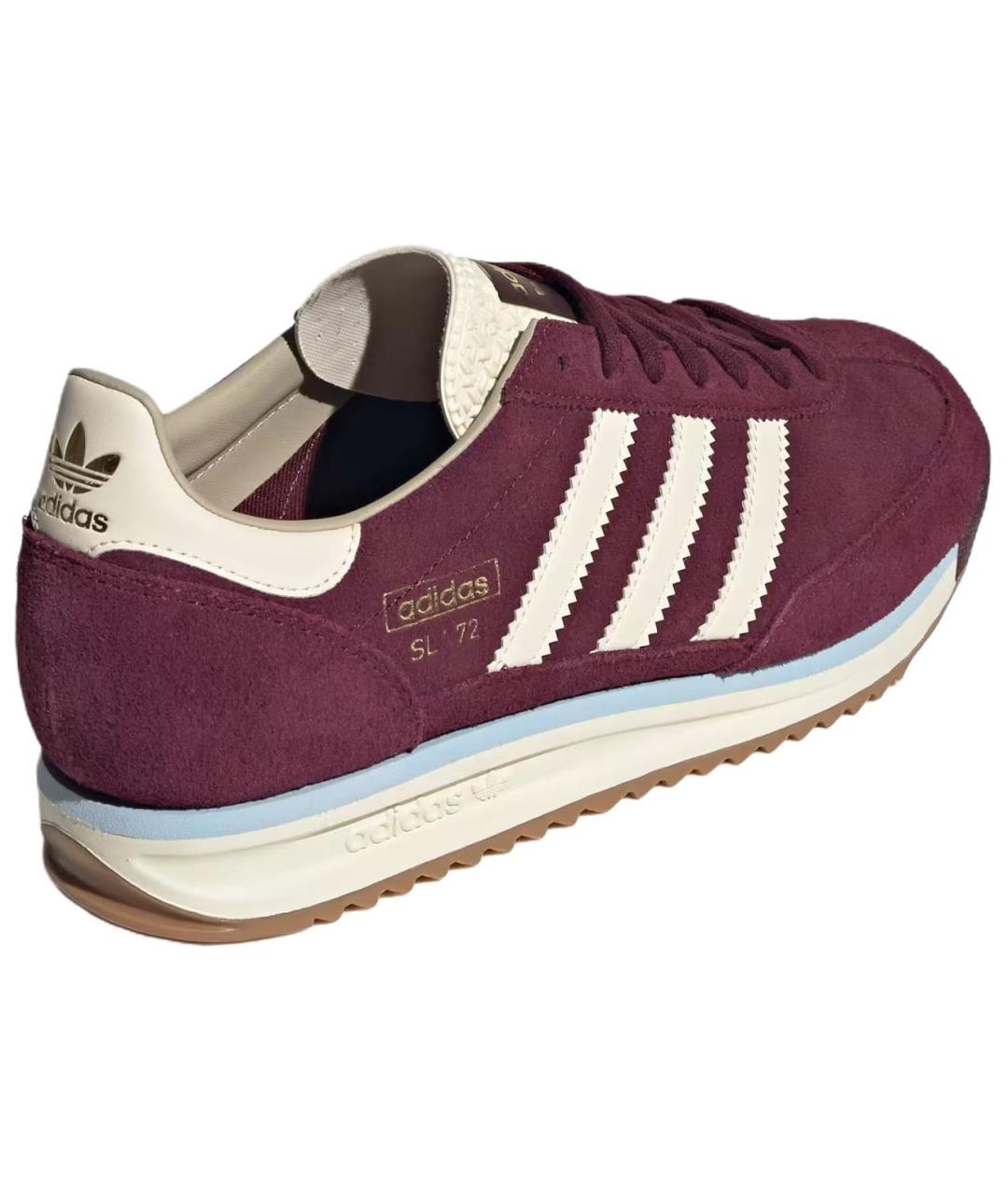 ADIDAS Красные кожаные низкие кроссовки / кеды, фото 5