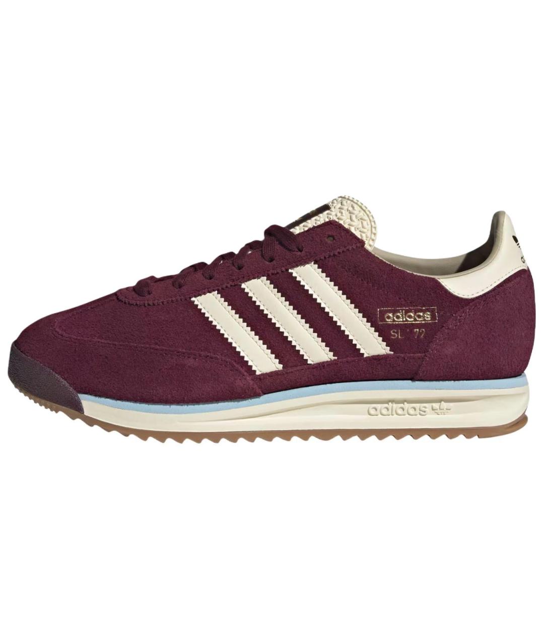ADIDAS Красные кожаные низкие кроссовки / кеды, фото 2