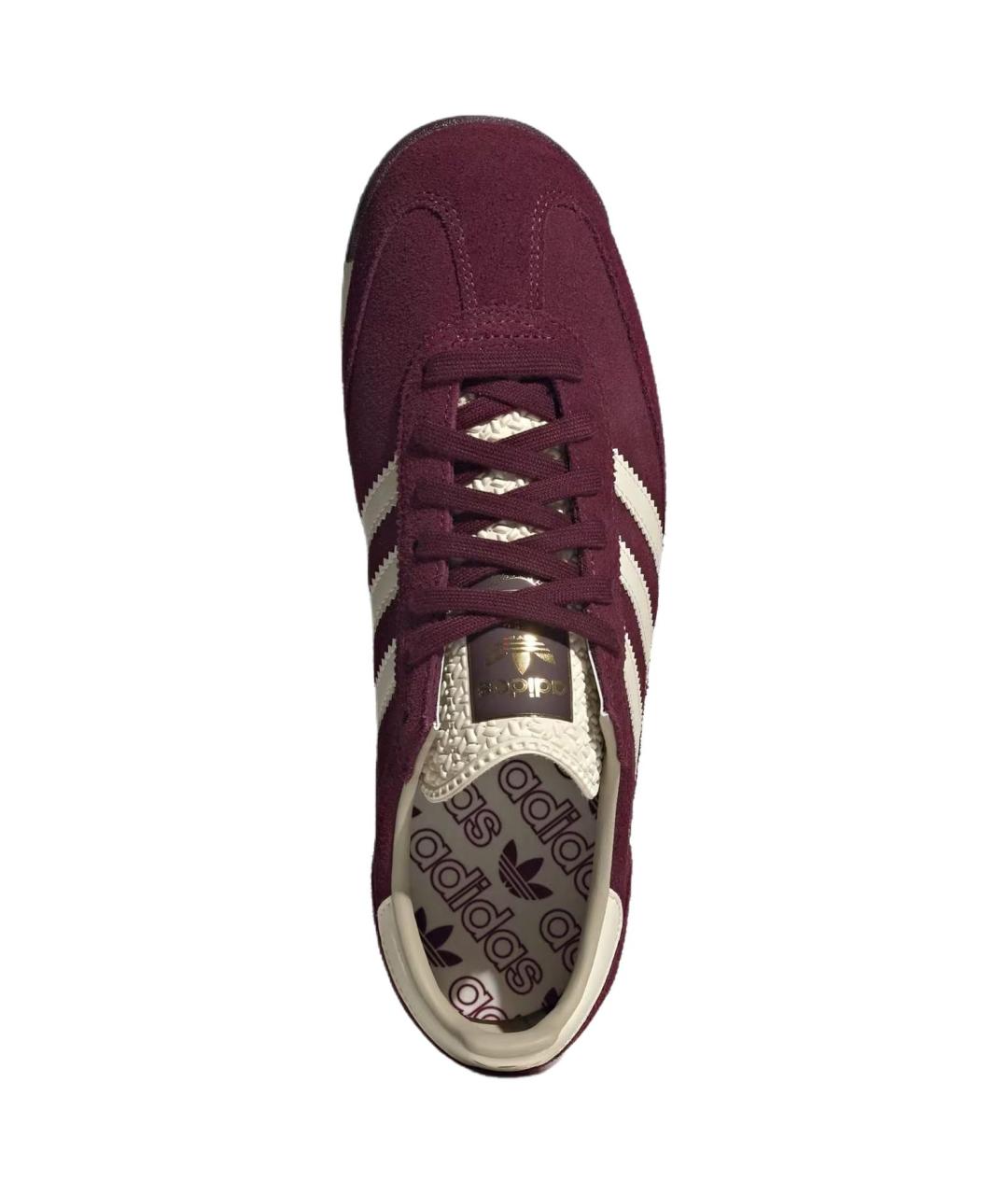 ADIDAS Красные кожаные низкие кроссовки / кеды, фото 4
