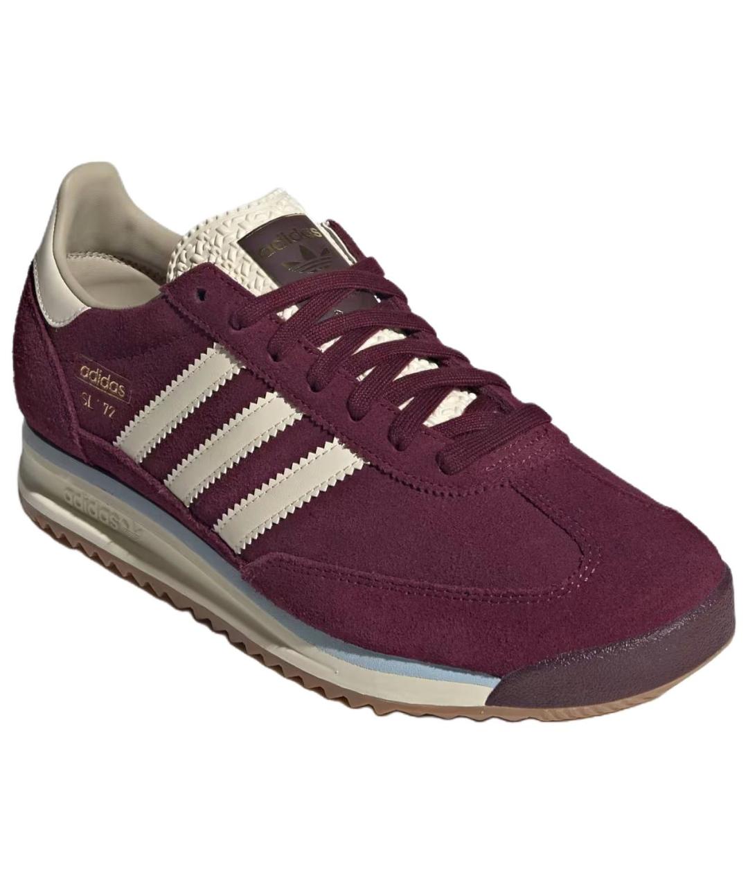 ADIDAS Красные кожаные низкие кроссовки / кеды, фото 3