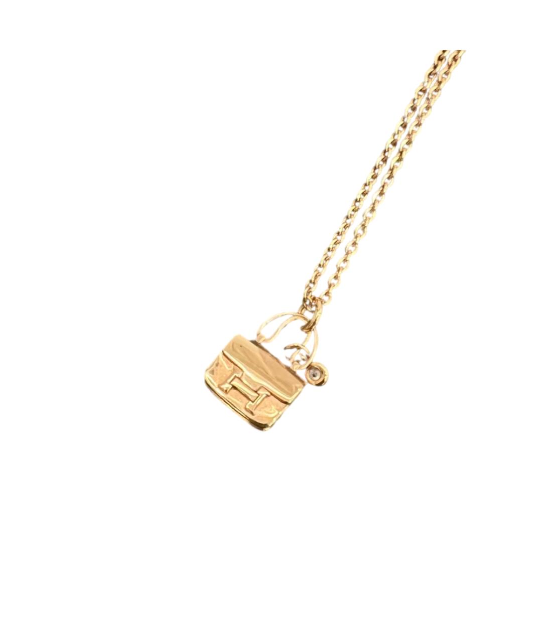 HERMES Золотое колье, фото 6