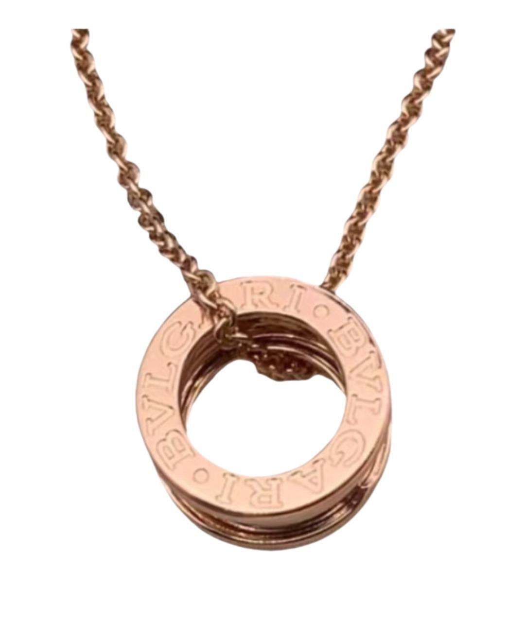 BVLGARI Золотая подвеска из розового золота, фото 1
