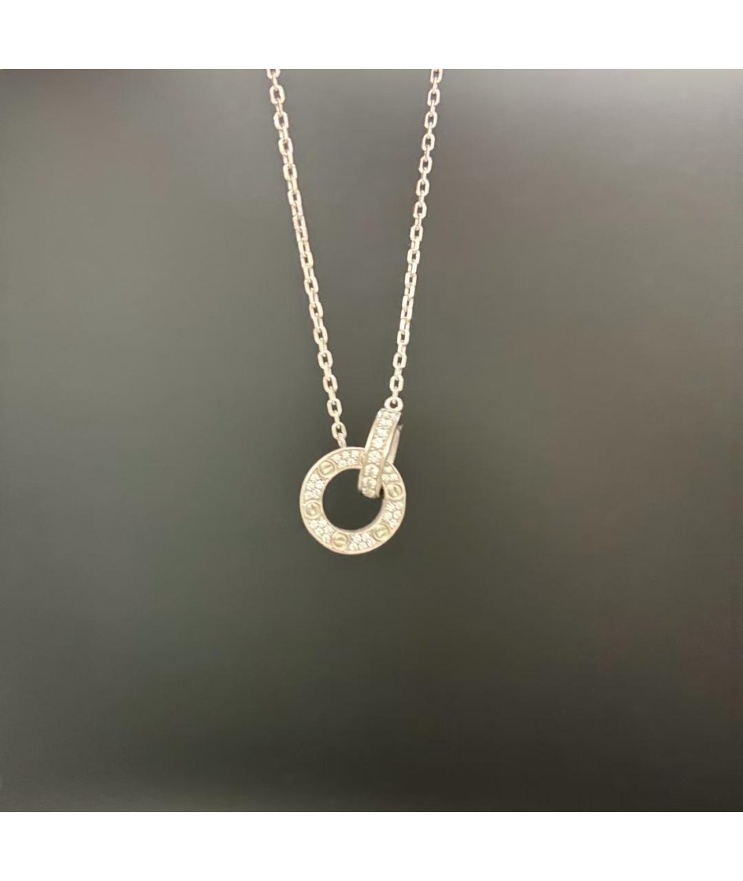 CARTIER Серебряная подвеска из белого золота, фото 5
