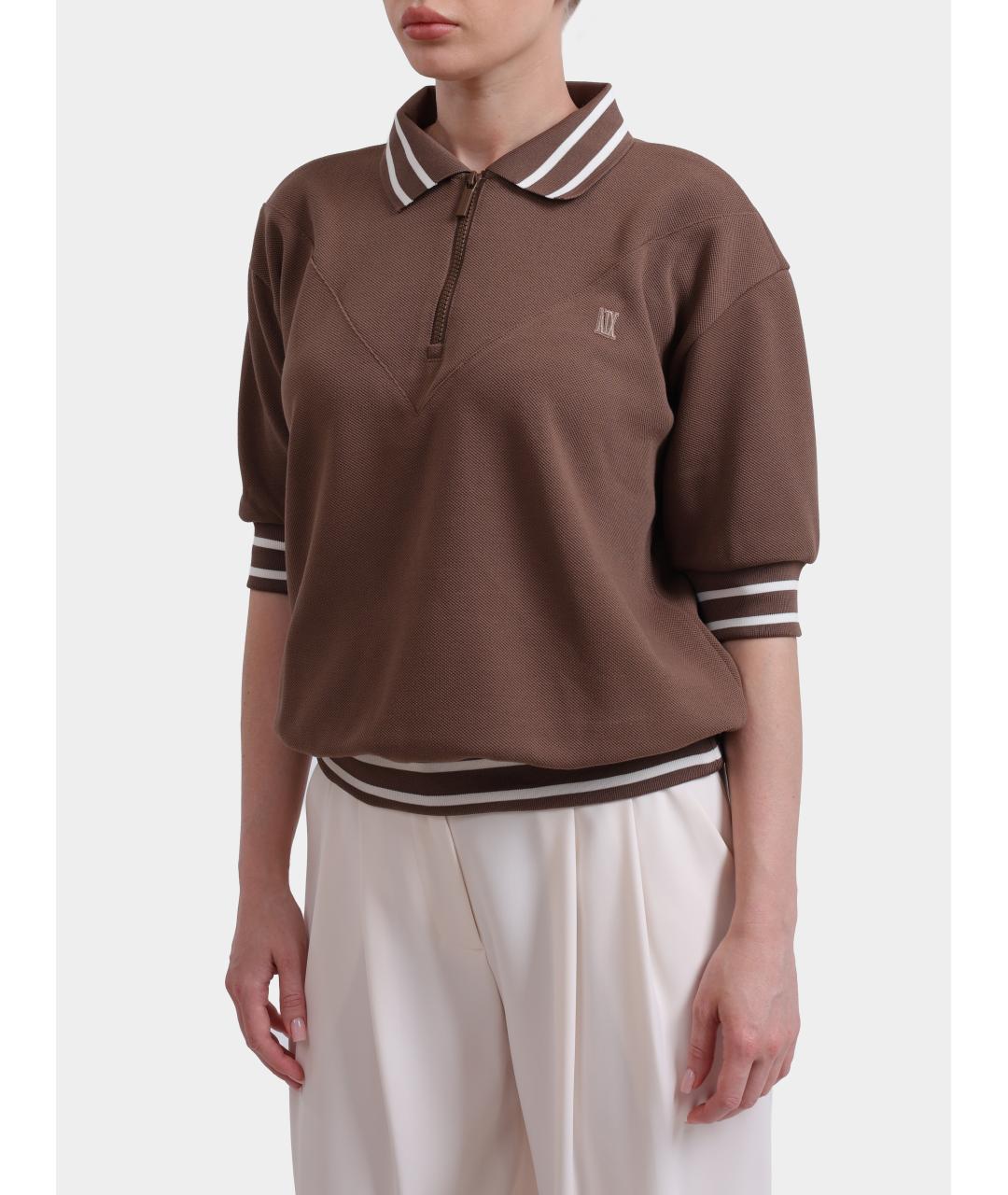 ARMANI EXCHANGE Коричневая футболка, фото 3