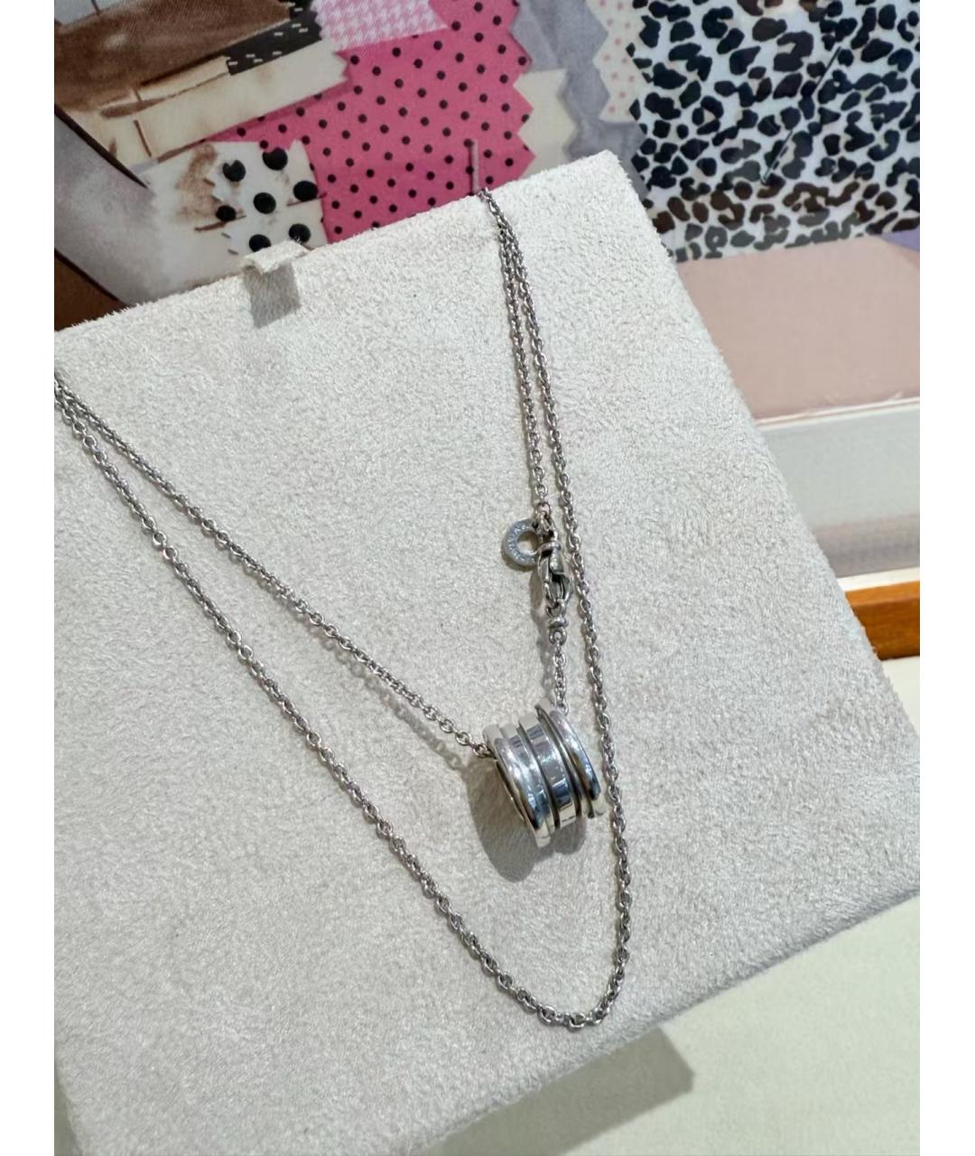 BVLGARI Серебряная подвеска из белого золота, фото 5