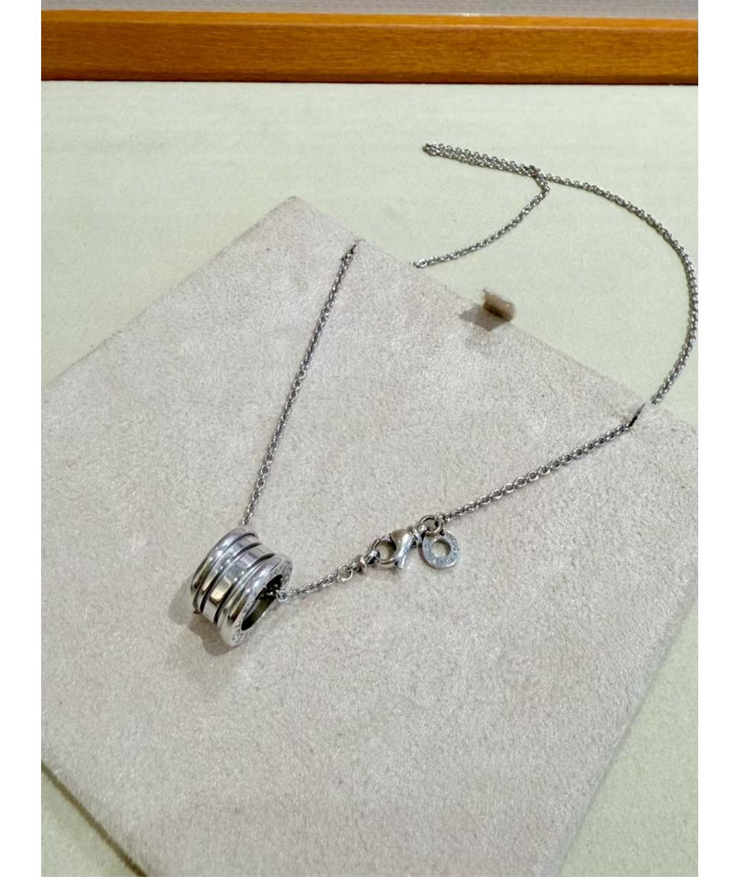 BVLGARI Серебряная подвеска из белого золота, фото 4
