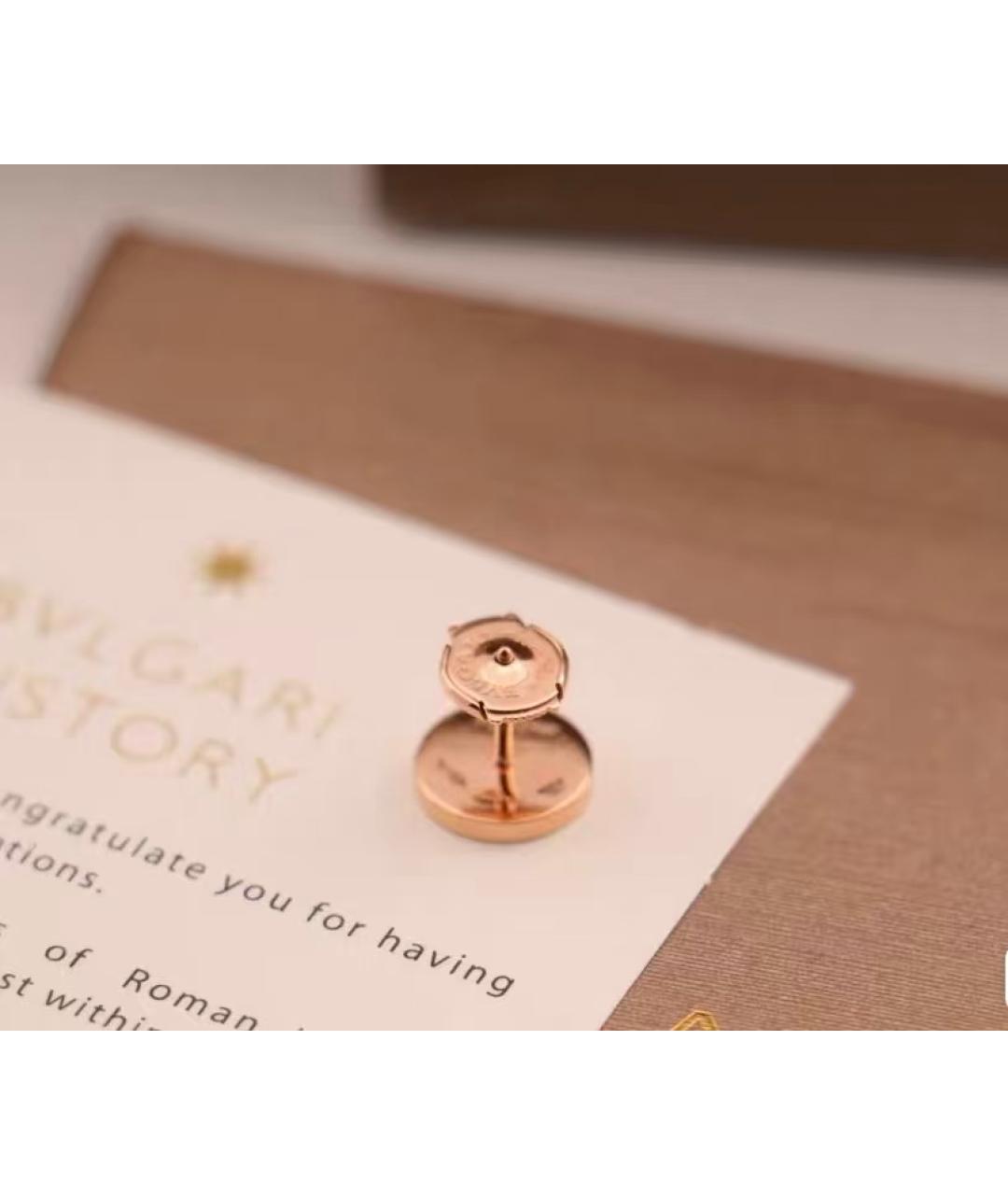 BVLGARI Золотые серьги из розового золота, фото 4