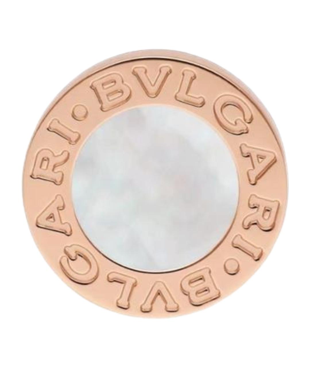 BVLGARI Золотые серьги из розового золота, фото 1