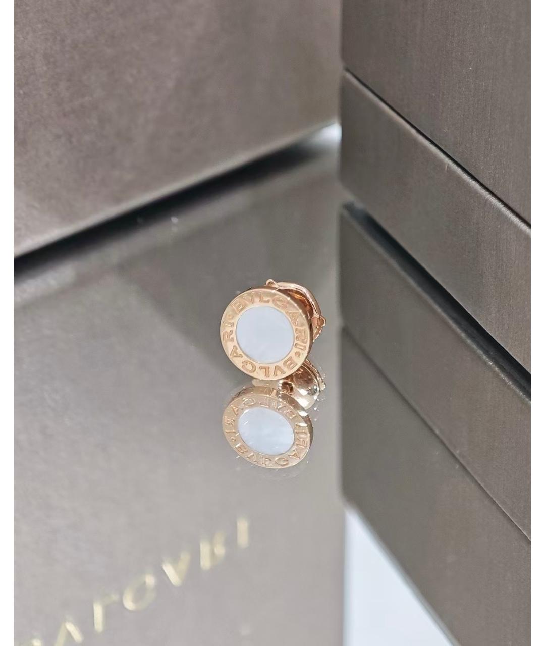 BVLGARI Золотые серьги из розового золота, фото 2