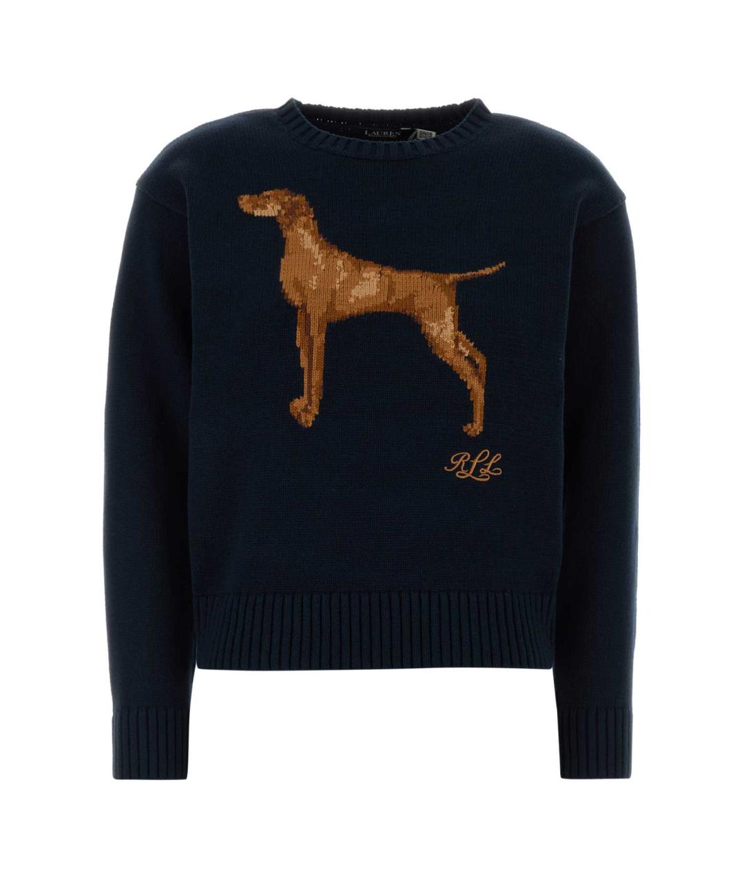 POLO RALPH LAUREN Синий хлопковый джемпер / свитер, фото 1
