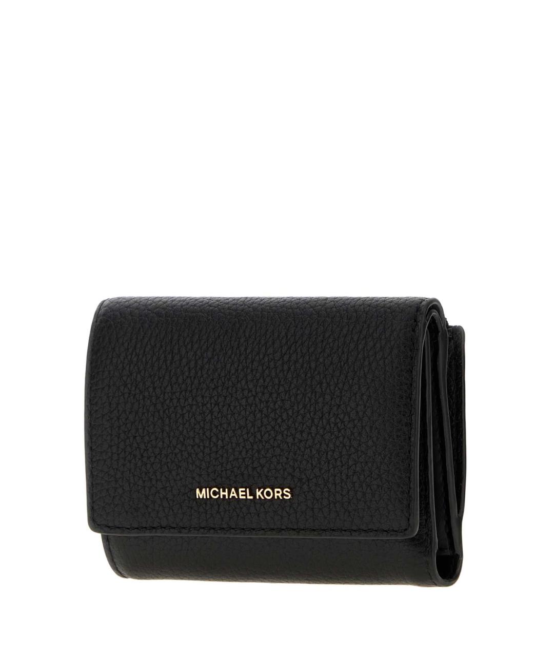 MICHAEL KORS Черный кожаный кошелек, фото 2