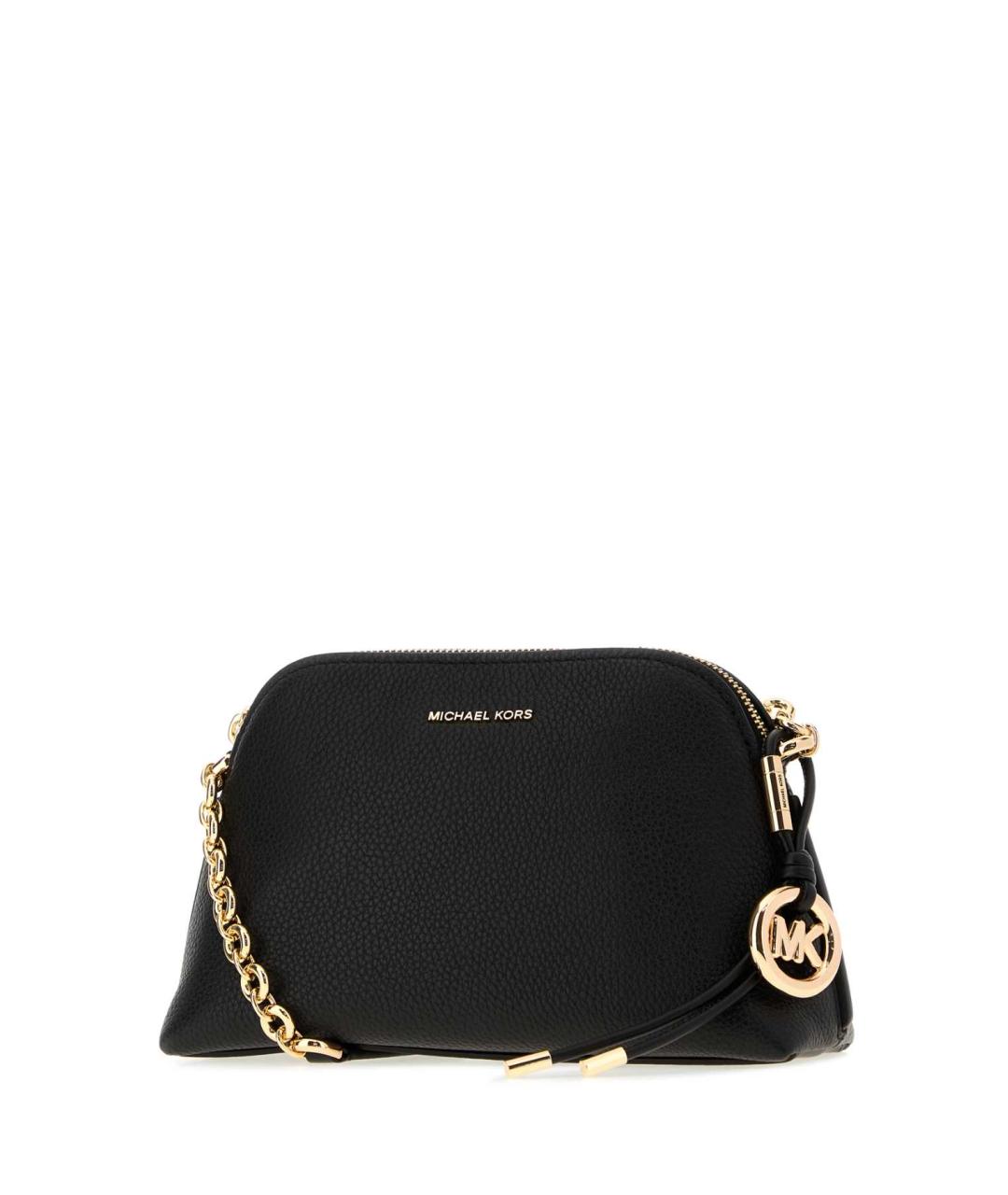 MICHAEL KORS Черная кожаная сумка через плечо, фото 2