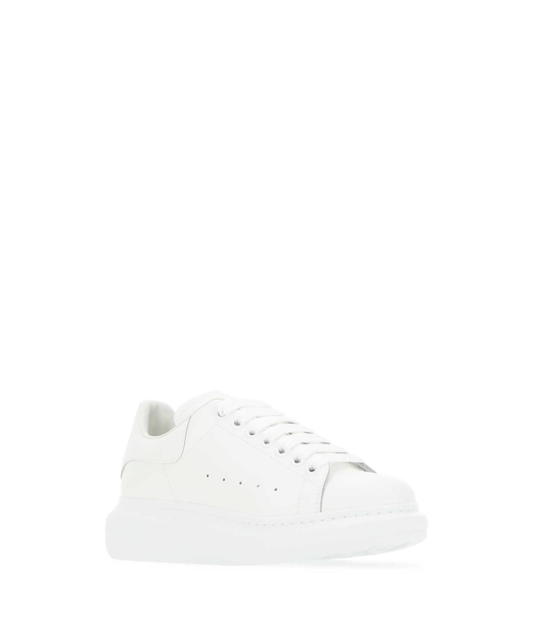 ALEXANDER MCQUEEN Белые кожаные кеды, фото 2