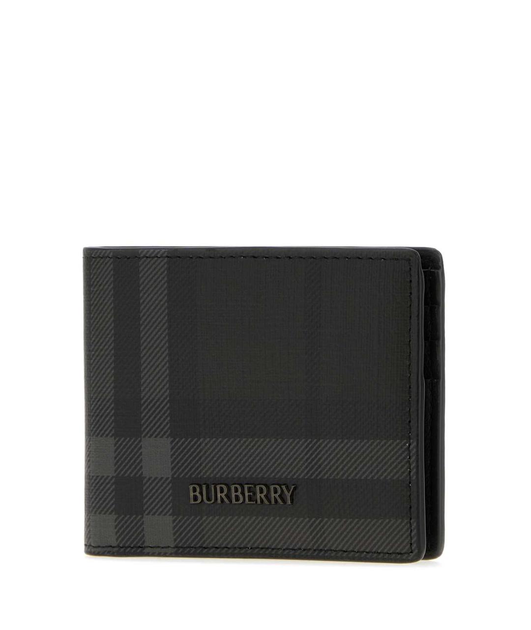 BURBERRY Черный полиуретановый кошелек, фото 2