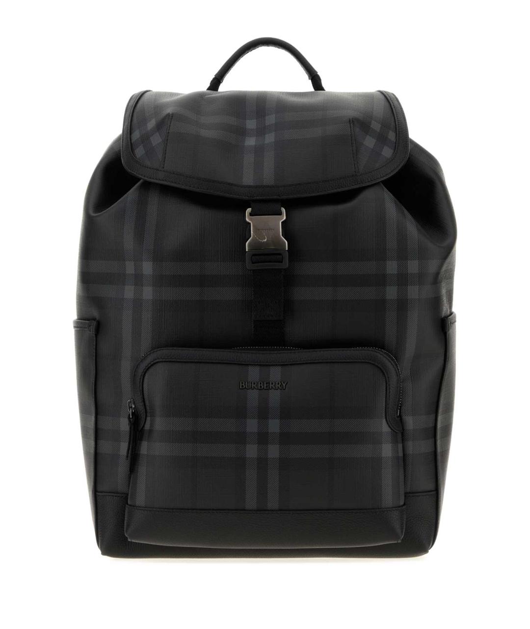BURBERRY Черный рюкзак из искусственной кожи, фото 1