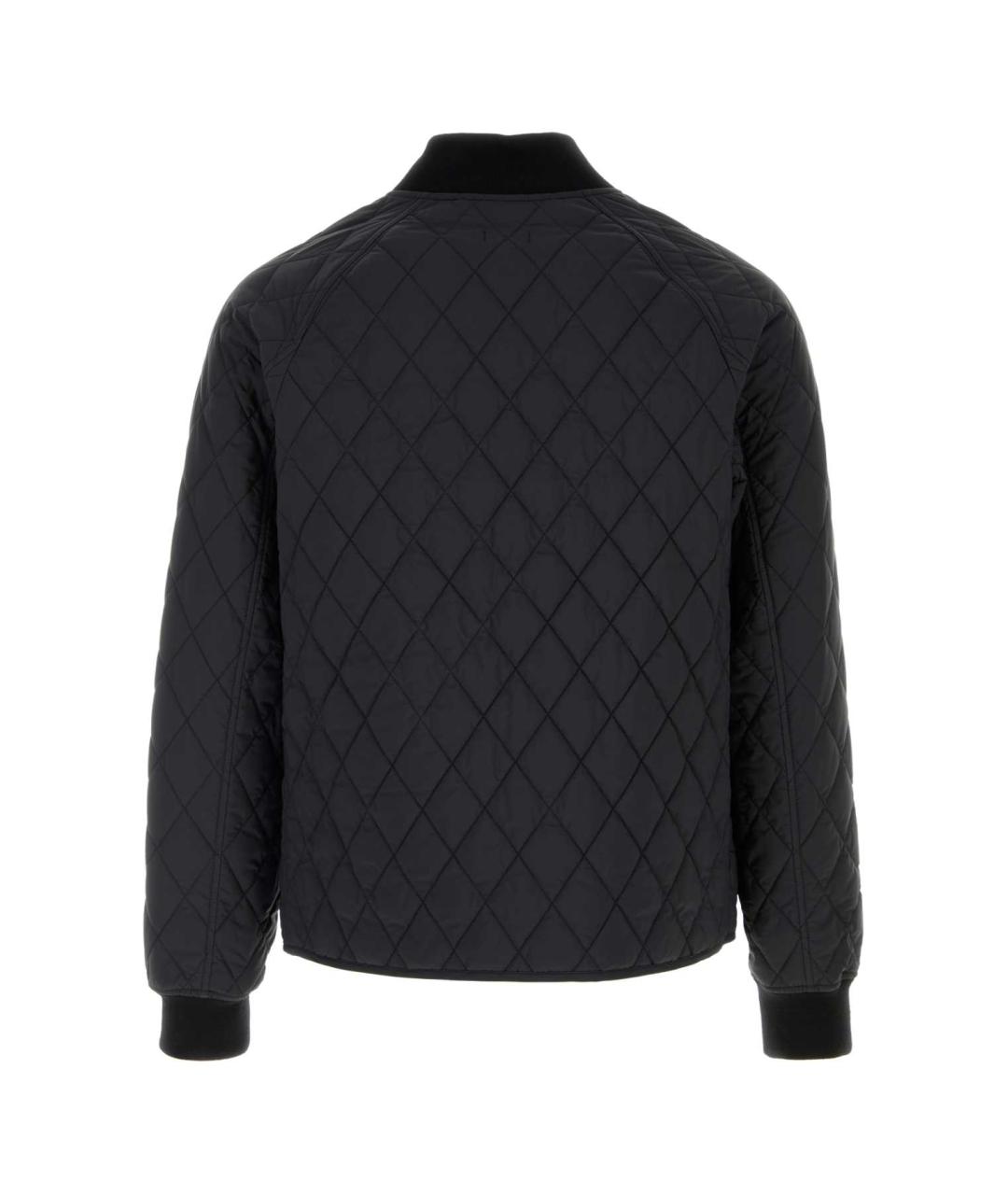 BURBERRY Черная нейлоновая куртка, фото 2