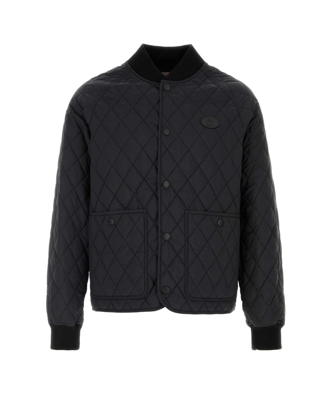 BURBERRY Черная нейлоновая куртка, фото 1