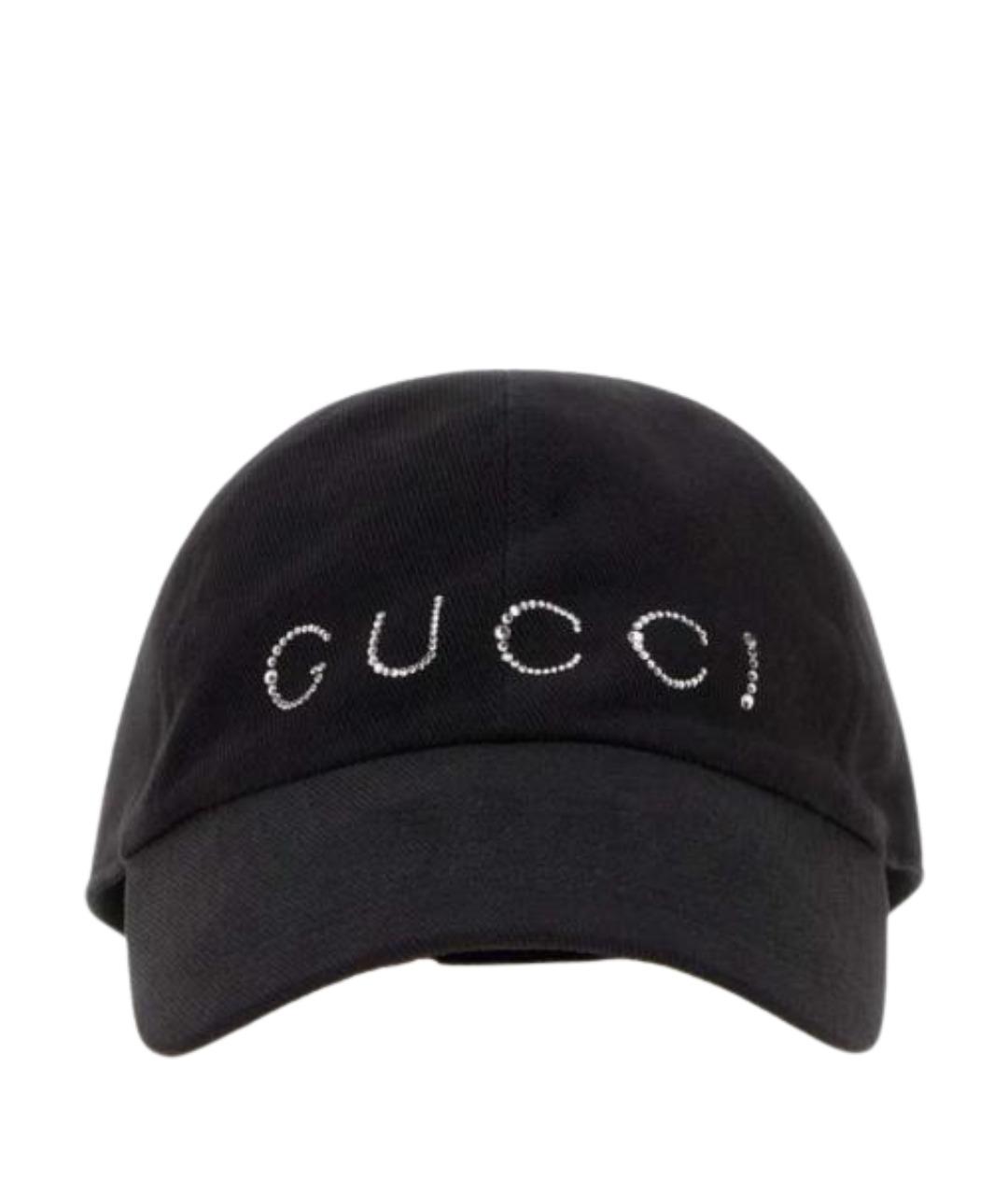 GUCCI Черная синтетическая кепка, фото 1