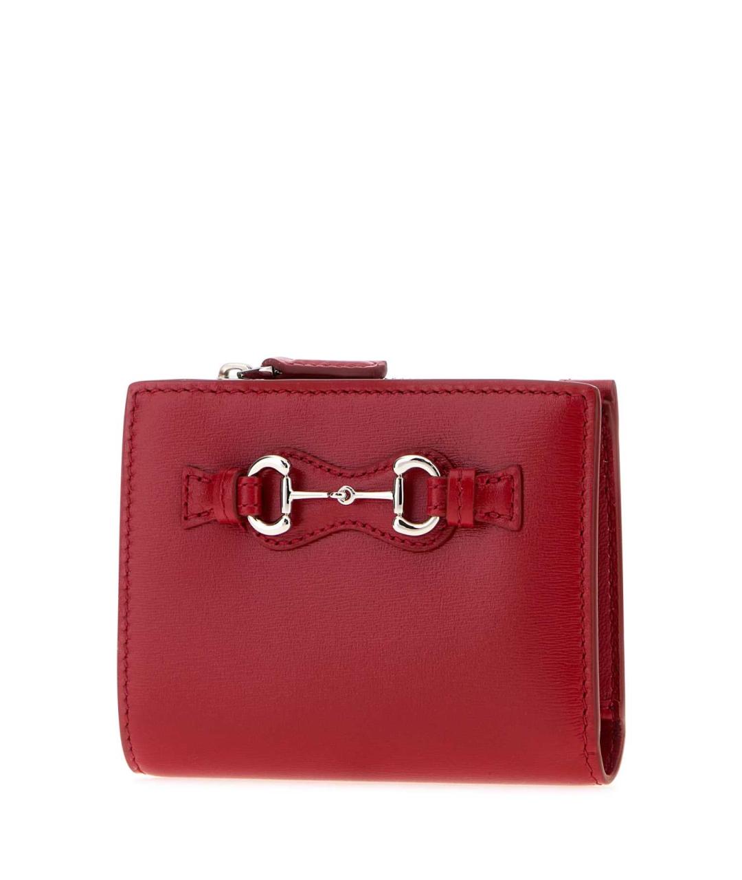 GUCCI Красный кожаный кошелек, фото 2