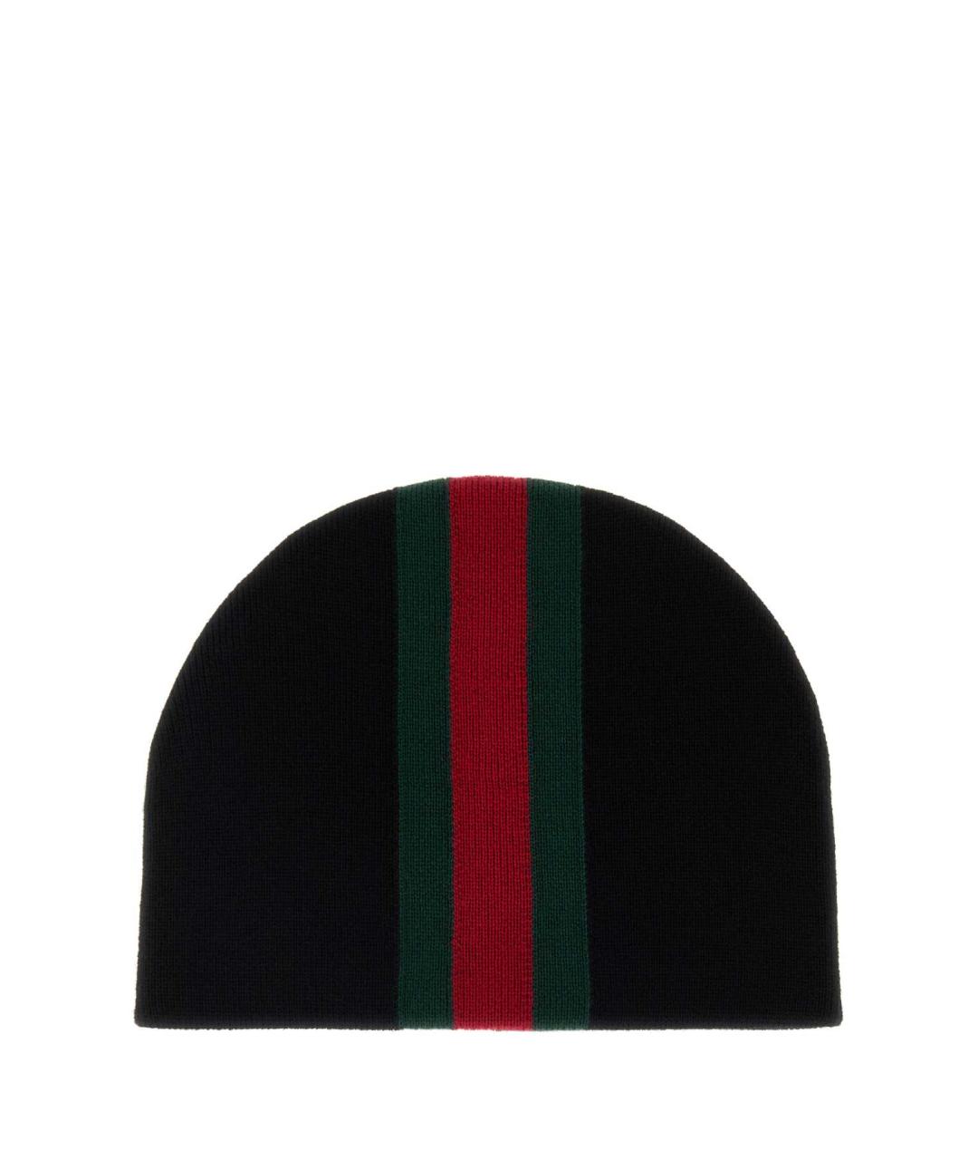 GUCCI Черная шерстяная шапка, фото 1