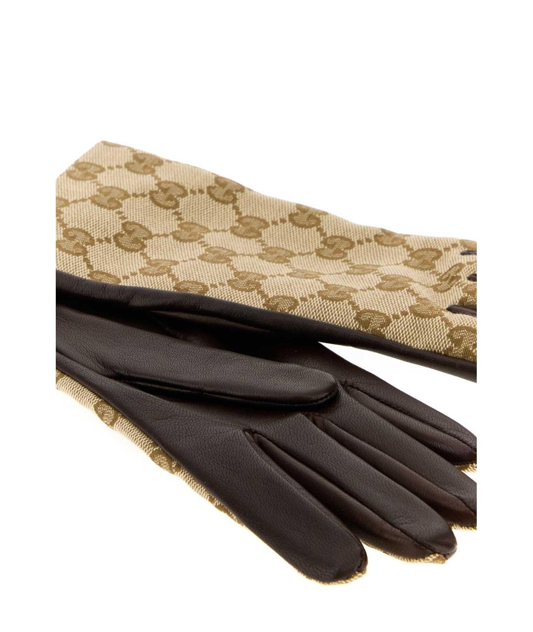 GUCCI Бежевые перчатки, фото 2