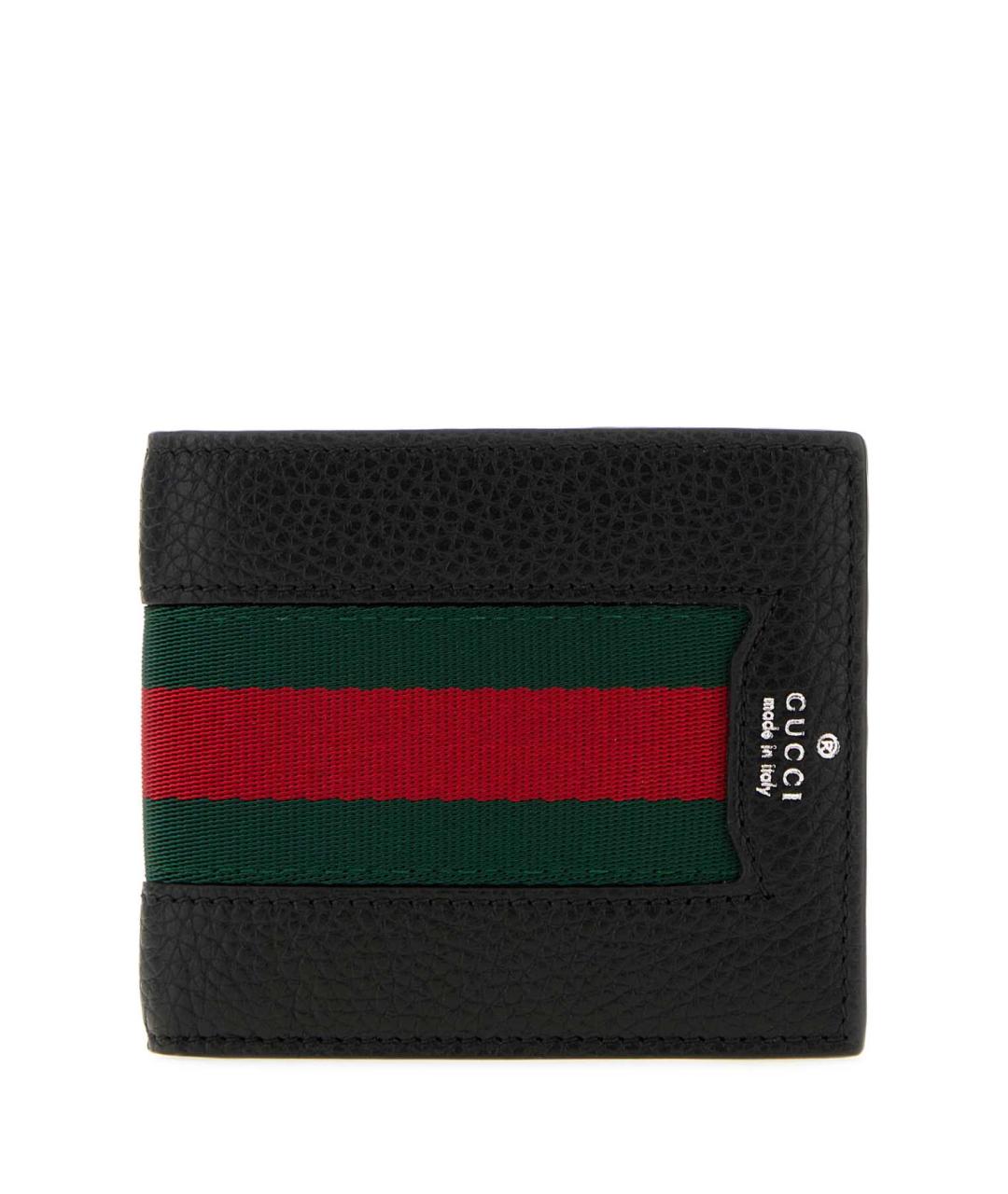 GUCCI Черный кожаный кошелек, фото 1