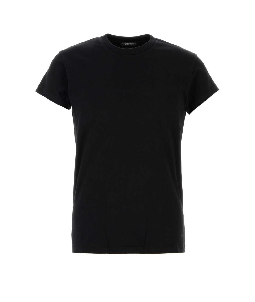 TOM FORD Черная хлопковая футболка, фото 1