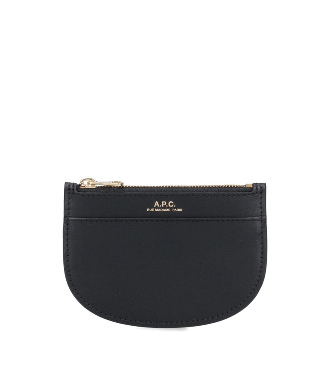 A.P.C. Черный кожаный кошелек, фото 1