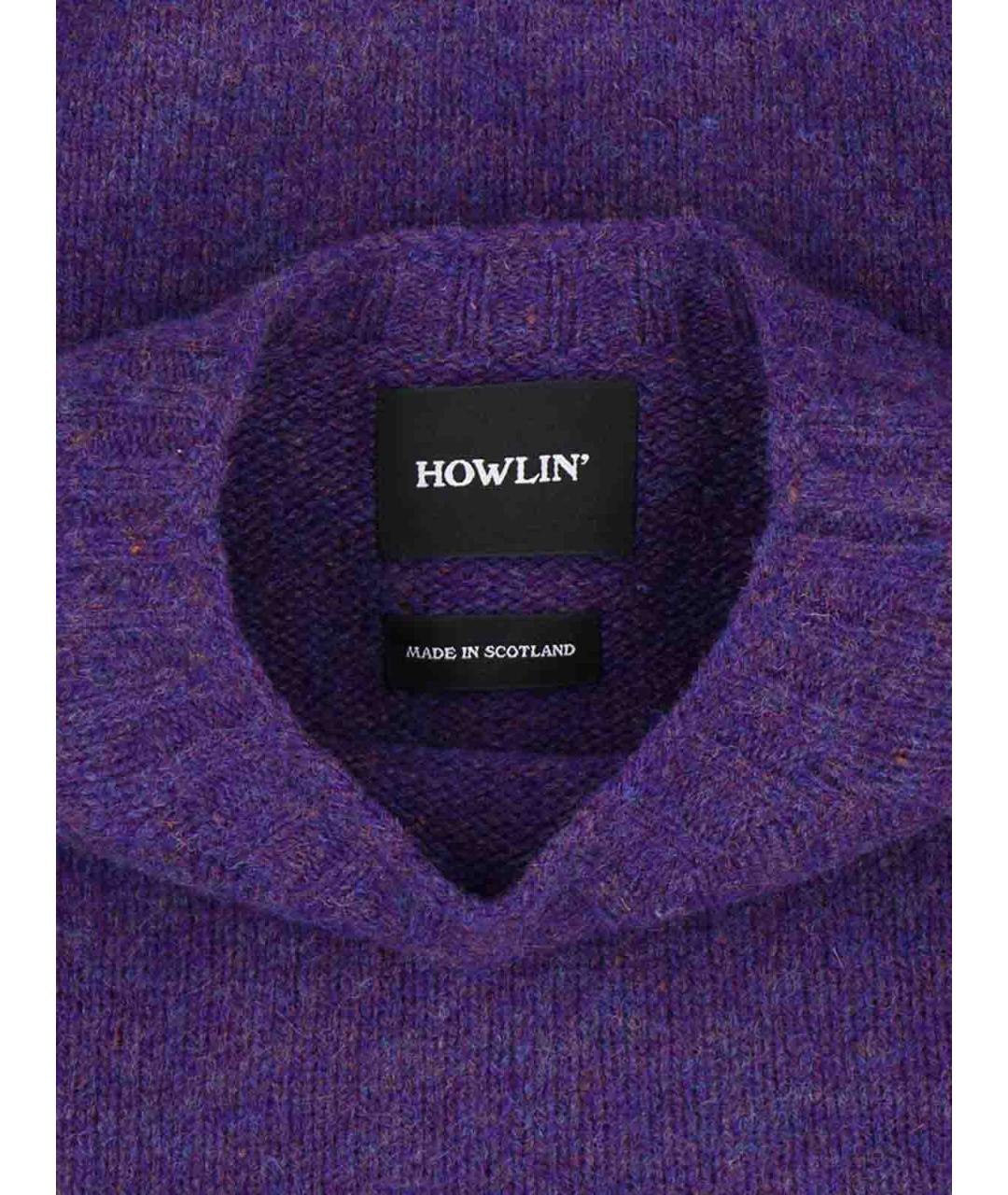 HOWLIN Фиолетовый шерстяной джемпер / свитер, фото 3