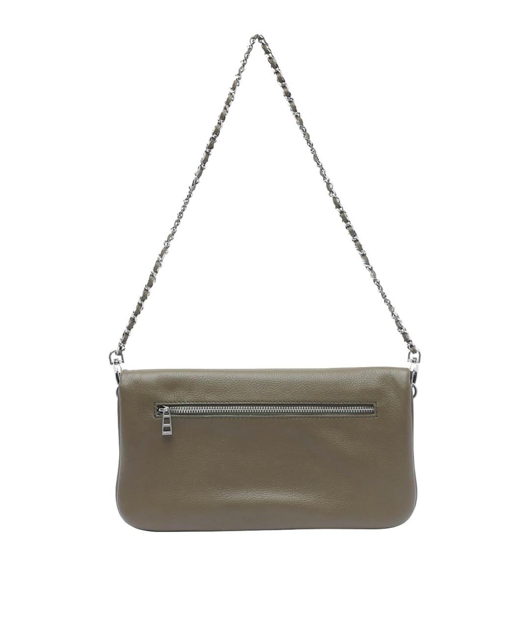 ZADIG & VOLTAIRE Зеленая кожаная сумка через плечо, фото 3