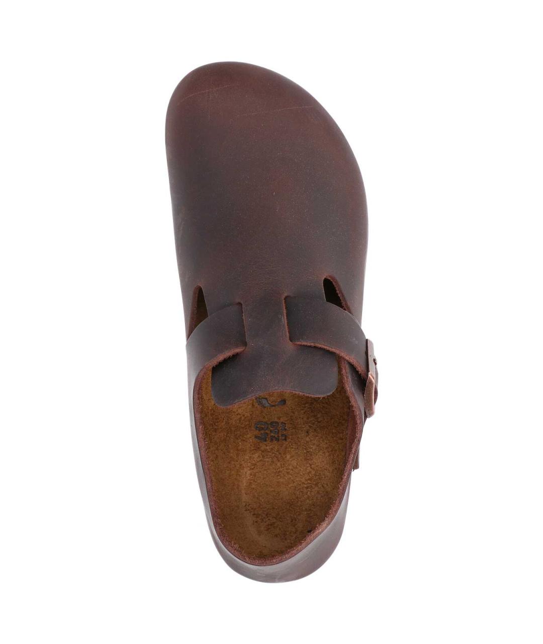 BIRKENSTOCK Коричневые кожаные сандалии, фото 5