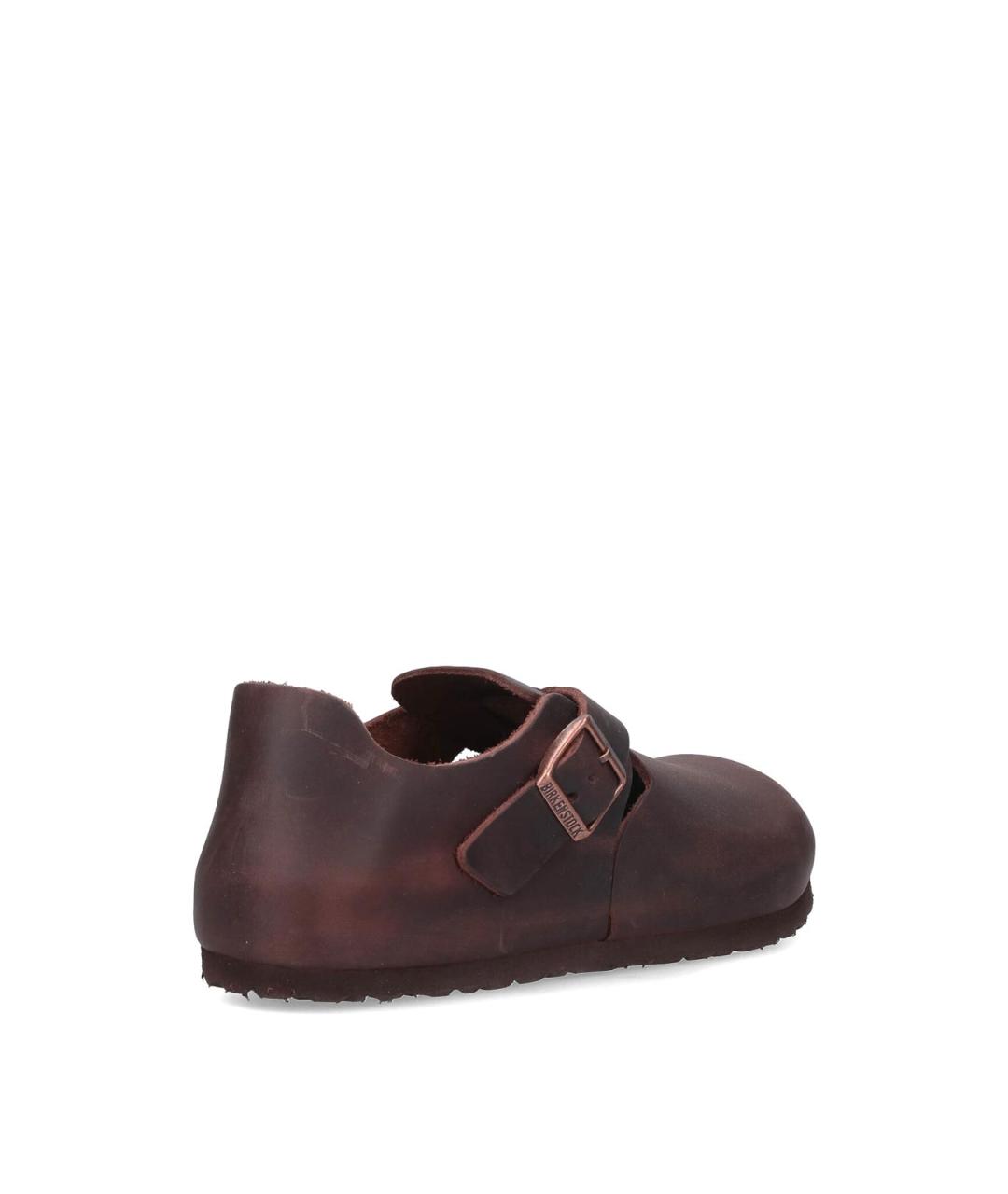 BIRKENSTOCK Коричневые кожаные сандалии, фото 4