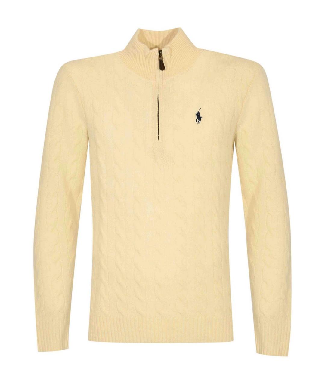 POLO RALPH LAUREN Бежевый кашемировый джемпер / свитер, фото 1