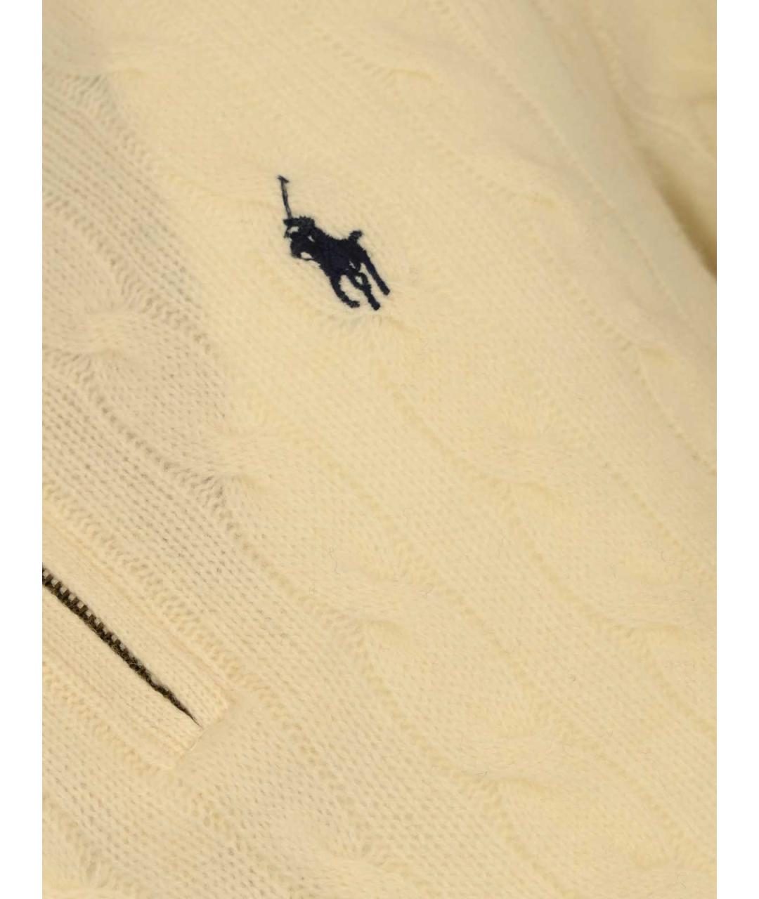 POLO RALPH LAUREN Бежевый кашемировый джемпер / свитер, фото 3