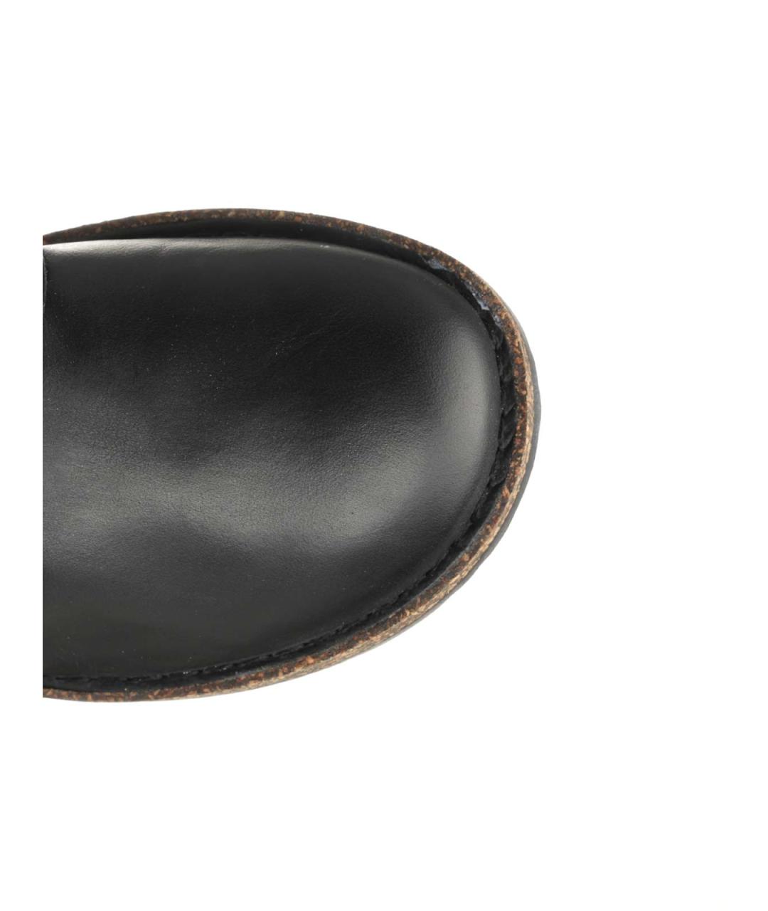 BIRKENSTOCK Черные кожаные низкие ботинки, фото 4