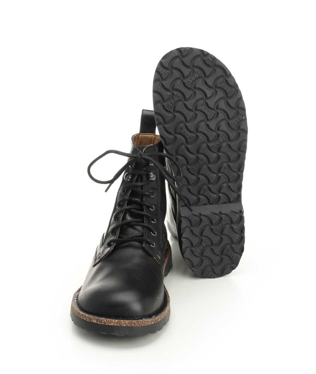 BIRKENSTOCK Черные кожаные низкие ботинки, фото 5