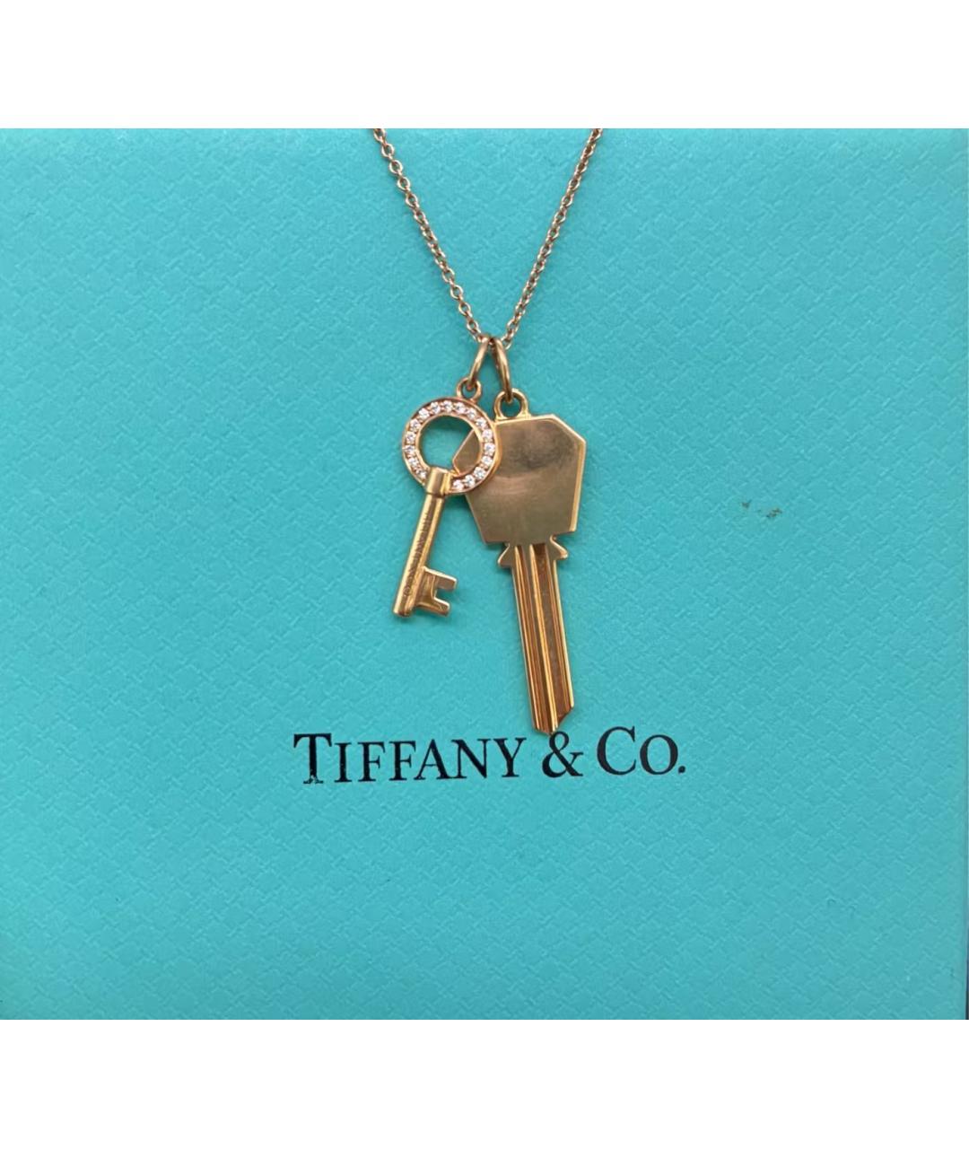 TIFFANY&CO Золотая подвеска из розового золота, фото 5
