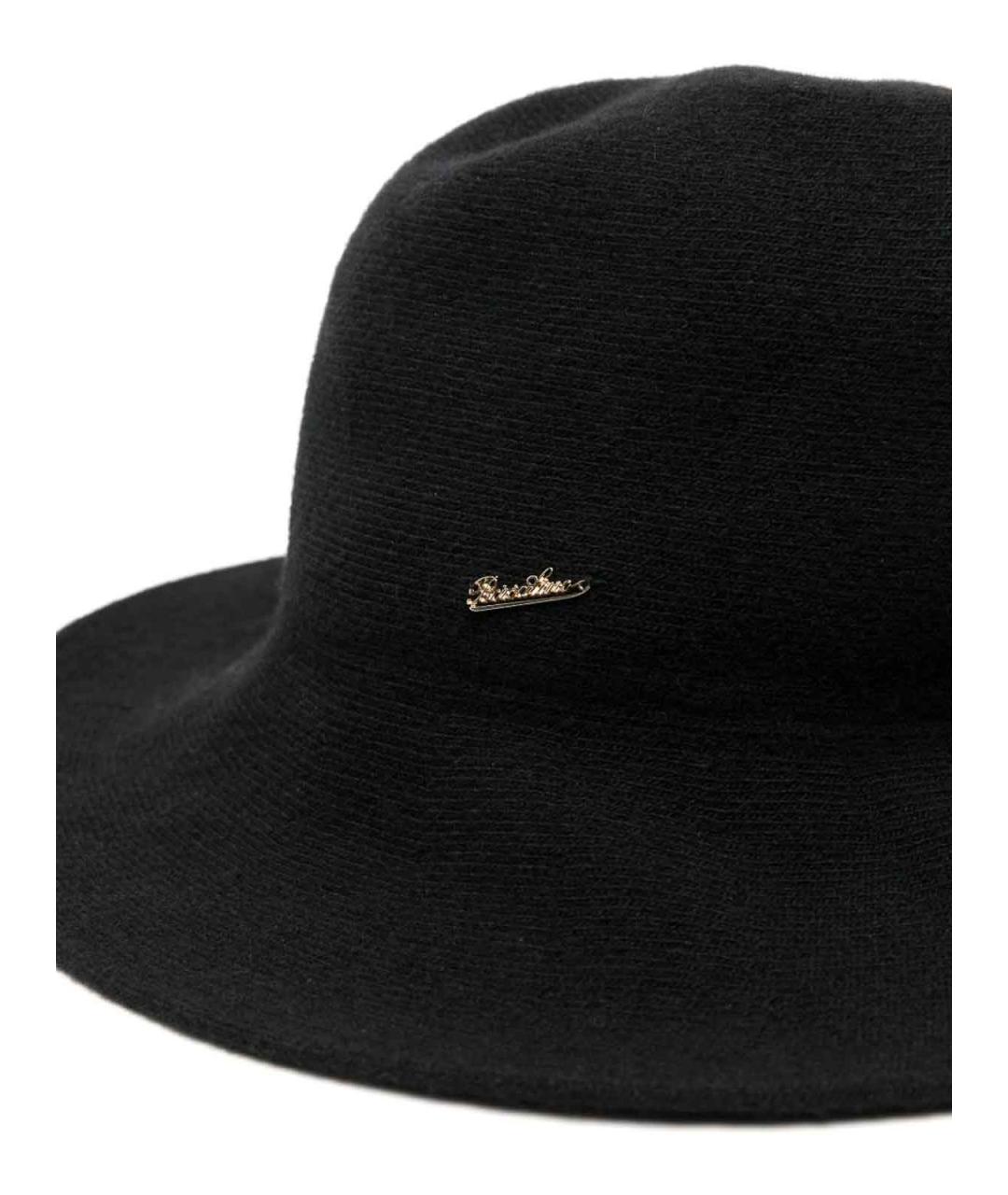 BORSALINO Черная шерстяная шляпа, фото 2