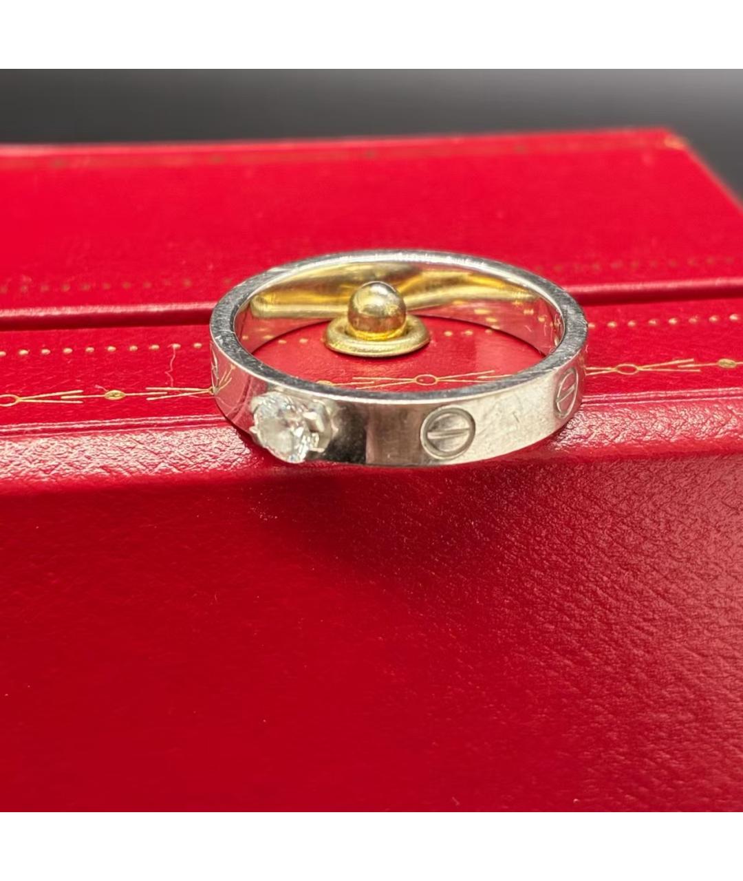 CARTIER Серебряное кольцо из белого золота, фото 4