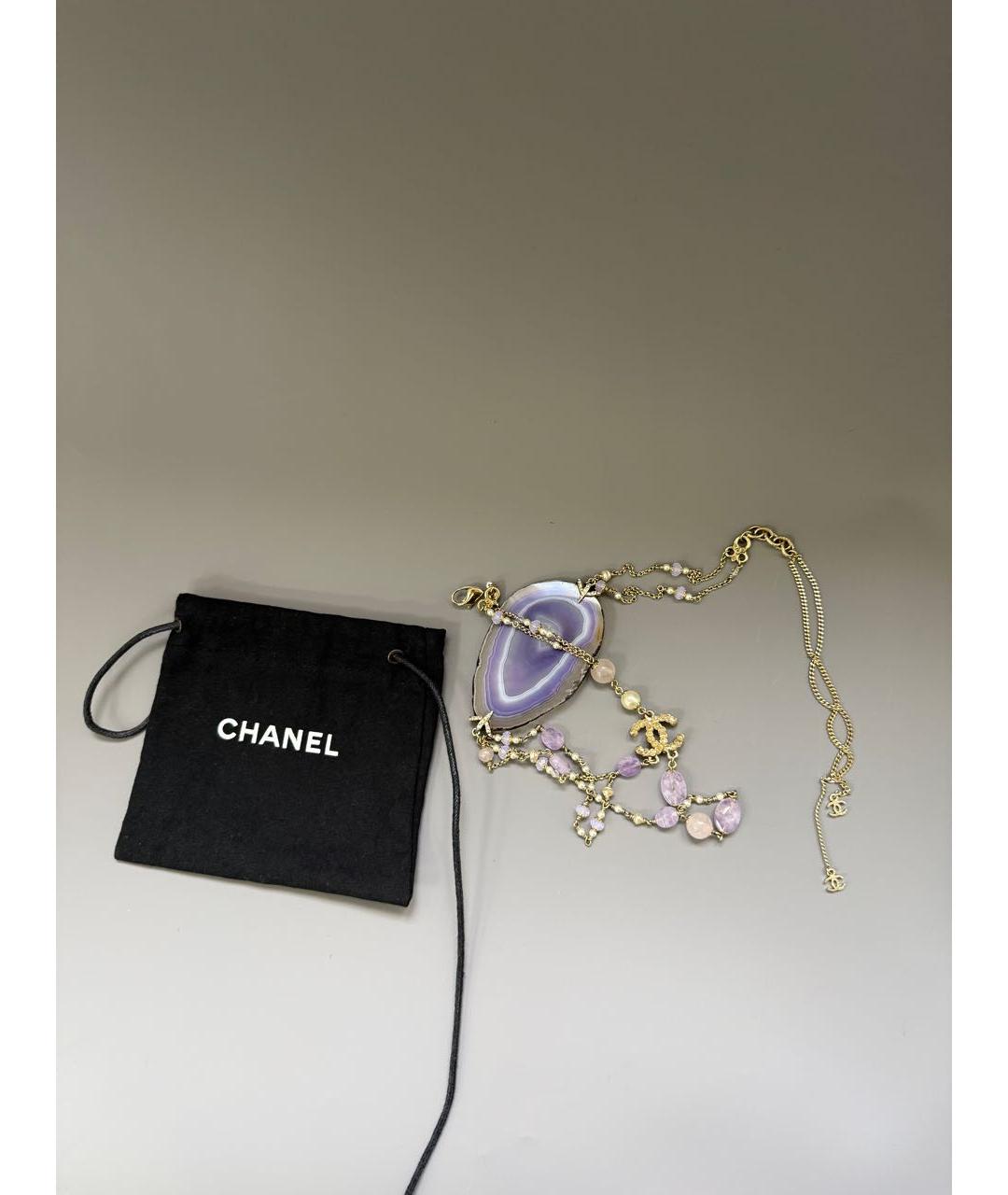CHANEL Фиолетовая подвеска, фото 5