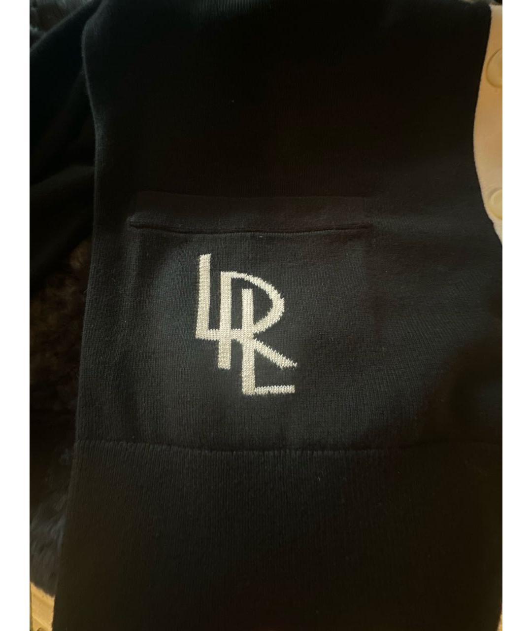 RALPH LAUREN Черный хлопковый кардиган, фото 4