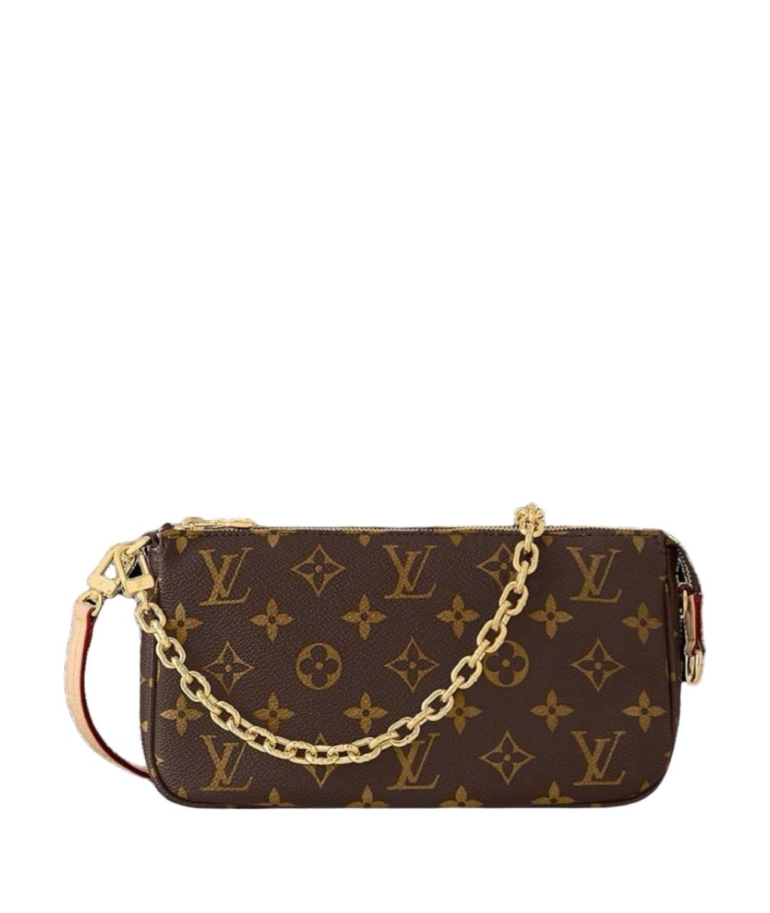 LOUIS VUITTON Коричневая сумка с короткими ручками из канвы, фото 1