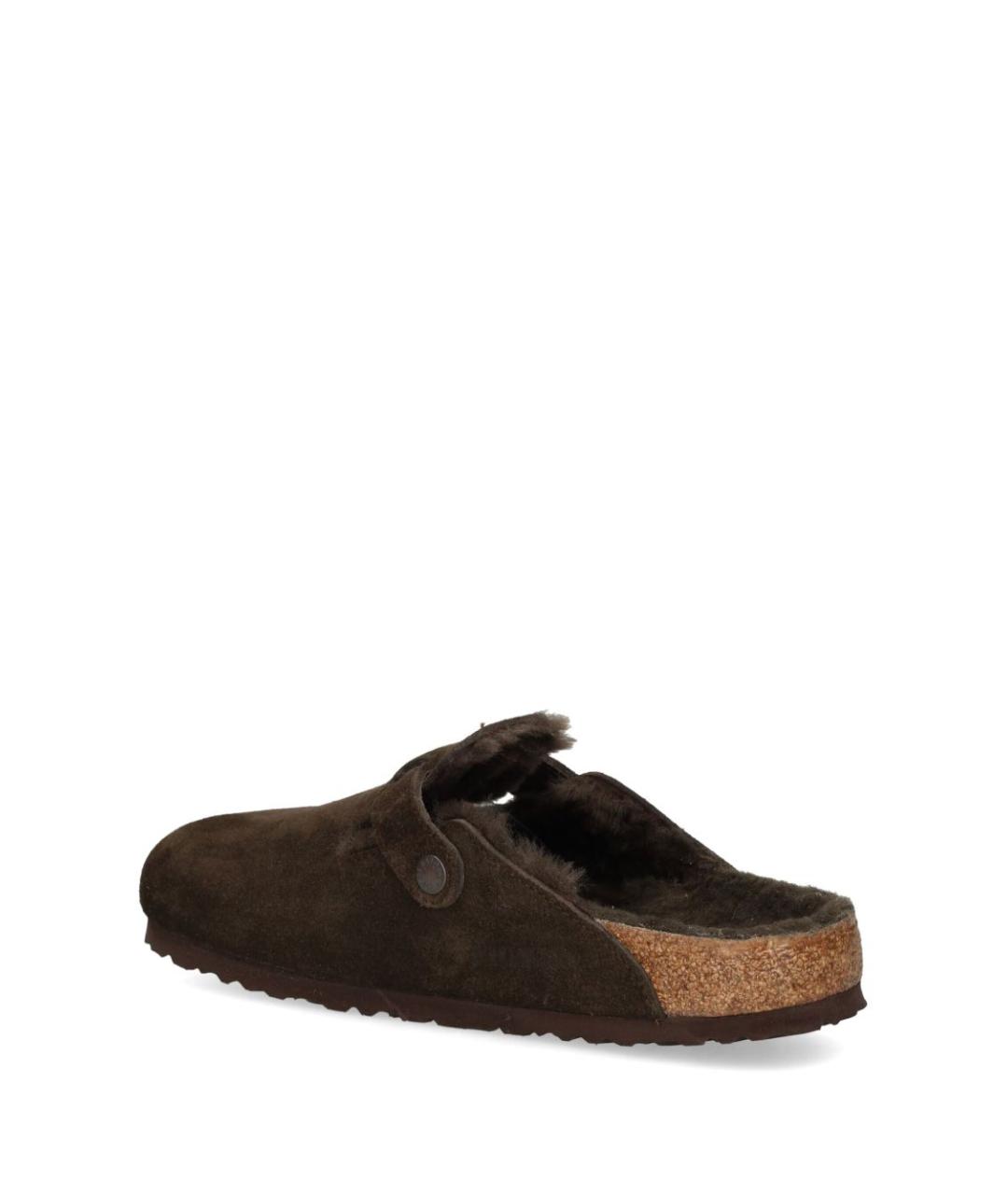 BIRKENSTOCK Коричневые замшевые мюли, фото 3