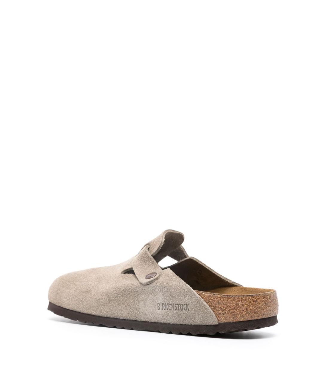 BIRKENSTOCK Бежевые замшевые мюли, фото 2